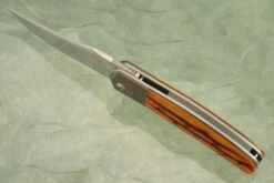 Stan Front Flipper With Amber Stag And Titanium - RWL-34 -Optimal Knives Store 108753 3 x