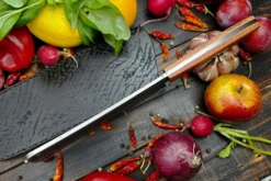 Meat Cleaver With Urunday And O2 Carbon Steel -Optimal Knives Store 108760 3 x