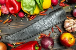 Scimitar Fillet/Butcher's Knife (230mm) With Argentine Lignum Vitae And O2 Carbon Steel 9 Scimitar Fillet/Butcher's Knife (230mm) With Argentine Lignum Vitae And O2 Carbon Steel -Optimal Knives Store 108805 5 x