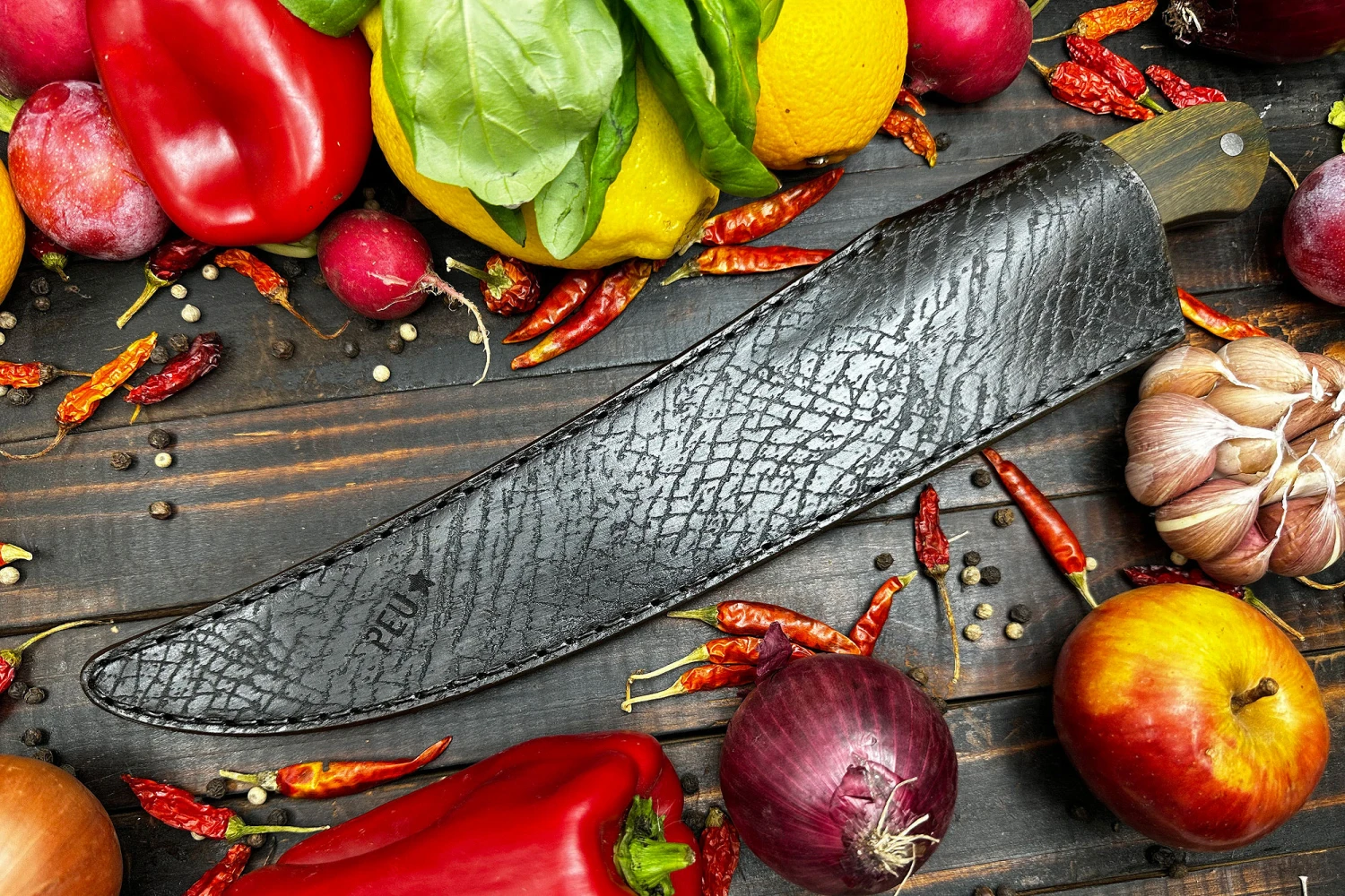 Scimitar Fillet/Butcher's Knife (230mm) With Argentine Lignum Vitae And O2 Carbon Steel 5 Scimitar Fillet/Butcher's Knife (230mm) With Argentine Lignum Vitae And O2 Carbon Steel - Image 5