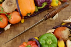 Chef's Knife (8-1/4 In) With Ironwood - O2 Carbon Steel -Optimal Knives Store 108903 4 x