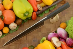 Integral San Mai Chef's Knife - Gyuto - With Bog Oak (8 In.) -Optimal Knives Store 108907 4 x