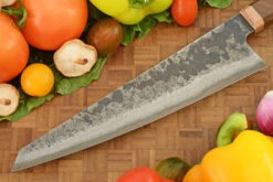 Damascus San Mai Gyuto (8-3/4 In.) With Walnut And Copper 12 Damascus San Mai Gyuto (8-3/4 In.) With Walnut And Copper -Optimal Knives Store 108916 6 x