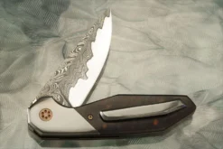 Laterus With Armored Core San Mai Stainless Damascus, Ironwood, And Zirconium (#58) -Optimal Knives Store 108921 5 x