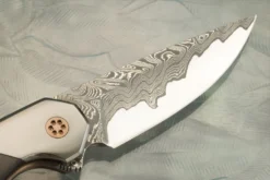 Laterus With Armored Core San Mai Stainless Damascus, Ironwood, And Zirconium (#58) -Optimal Knives Store 108921 7 x