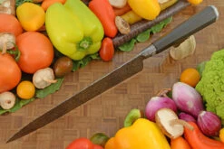 Integral Mosaic Damascus Chef's Knife (9 In.) With African Blackwood -Optimal Knives Store 108922 5 x