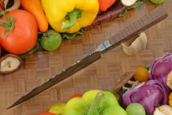 Integral Mosaic Damascus Chef's Knife (Gyuto) With Curly Koa (6-2/3 In.) -Optimal Knives Store 109025 4 x