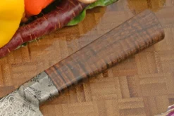 Integral Mosaic Damascus Chef's Knife (Gyuto) With Curly Koa (6-2/3 In.) -Optimal Knives Store 109025 5 x