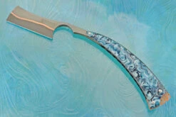 Straight Razor With Hex Resin (7/8 French Point) - CuMai 9 Straight Razor With Hex Resin (7/8 French Point) - CuMai -Optimal Knives Store 109039 4 x