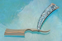 Straight Razor With Hex Resin (7/8 French Point) - CuMai 10 Straight Razor With Hex Resin (7/8 French Point) - CuMai -Optimal Knives Store 109039 5 x