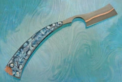 Straight Razor With Hex Resin (7/8 French Point) - CuMai 11 Straight Razor With Hex Resin (7/8 French Point) - CuMai -Optimal Knives Store 109039 6 x