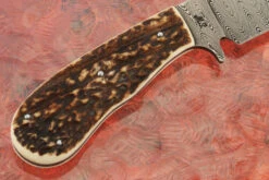Damascus Hunter With Stag -Optimal Knives Store 109060 6 x