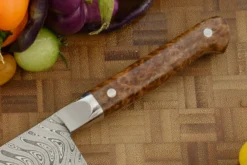 Damascus Utility/Slicer With York Gum Burl (6-1/4 In.) 11 Damascus Utility/Slicer With York Gum Burl (6-1/4 In.) -Optimal Knives Store 109090 5 x