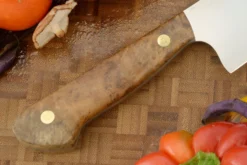 Chef's Knife (8-1/2 In.) With Teak Burl - AEB-L -Optimal Knives Store 109094 4 x