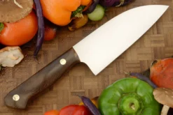 Chef's Knife - Santoku (5-3/4 In.) With Pheasantwood - AEB-L -Optimal Knives Store 109096 5 x