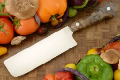 Chef's Knife - Nakiri (6-1/2 In.) With Spalted Maple Burl - AEB-L