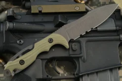 Maritime Utility Fighting Dive Knife - Covert Green -Optimal Knives Store 109127 4 x