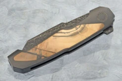 Boudicca Flipper With Mammoth Ivory And Nebula Damascus (Ceramic IKBS) -Optimal Knives Store 109132 3 x