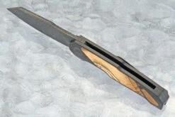 Boudicca Flipper With Mammoth Ivory And Nebula Damascus (Ceramic IKBS) -Optimal Knives Store 109132 4 x