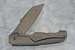 Boudicca Flipper With Mammoth Ivory And Nebula Damascus (Ceramic IKBS) -Optimal Knives Store 109132 5 x