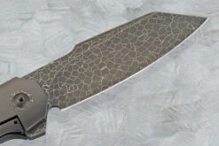 Boudicca Flipper With Mammoth Ivory And Nebula Damascus (Ceramic IKBS) -Optimal Knives Store 109132 6 x