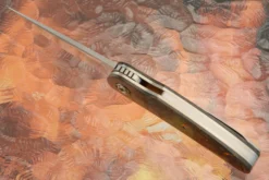 Flipper With Orange Dark Matter FatCarbon (Ceramic IKBS) -Optimal Knives Store 109159 3 x