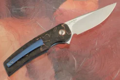 JB1 Flipper With Copper Marble Carbon Fiber - M390 9 JB1 Flipper With Copper Marble Carbon Fiber - M390 -Optimal Knives Store 109189 5 x