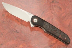 JB3 Flipper With Red Dark Matter FatCarbon - M390