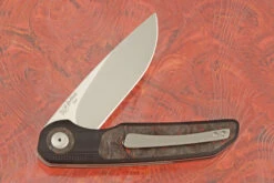 JB3 Flipper With Red Dark Matter FatCarbon - M390 -Optimal Knives Store 109196 4 x