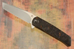 A7 Tanto Flipper With Orange Dark Matter FatCarbon (Ceramic IKBS) - M390