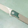 Iridium Framelock Flipper With Vintage Micarta And Titanium (IKBS) - ATS-34