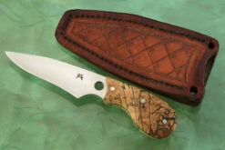 Neck Knife With Spalted Maple