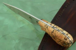 Neck Knife With Spalted Maple -Optimal Knives Store 109336 3 x