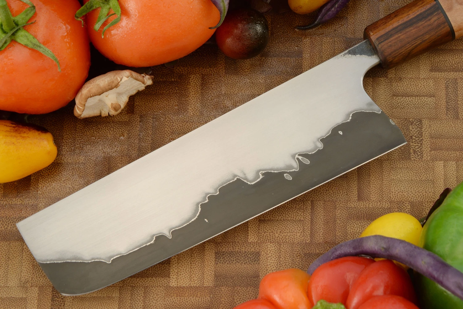 Chef's Knife - Nakiri (6-2/3 In.) With Fiddleback Maple, V-Toku2 San Mai 6 Chef's Knife - Nakiri (6-2/3 In.) With Fiddleback Maple, V-Toku2 San Mai - Image 6