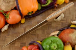 Chef's Knife With Spalted Bigleaf Maple (8 Inches) - AEBL -Optimal Knives Store 109348 3 x