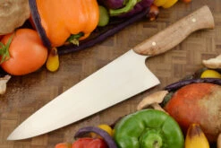 Chef's Knife With Spalted Bigleaf Maple (8 Inches) - AEBL -Optimal Knives Store 109348 5 x