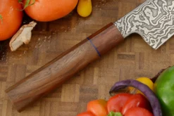 Damascus Bunka (7-1/4 In.) With Walnut And Rosewood 9 Damascus Bunka (7-1/4 In.) With Walnut And Rosewood -Optimal Knives Store 109355 3 x