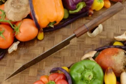 Damascus Bunka (7-1/4 In.) With Walnut And Rosewood 10 Damascus Bunka (7-1/4 In.) With Walnut And Rosewood -Optimal Knives Store 109355 4 x