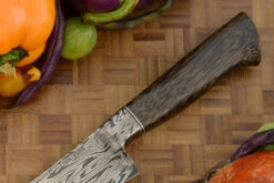 Integral Damascus Boning/Fillet Knife - Gokujo (6-2/3") With Black Palm -Optimal Knives Store 109374 3 x