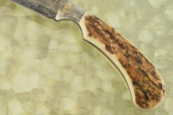 Damascus Batwing Khukri With Mammoth Ivory -Optimal Knives Store 109381 4 x