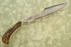 Damascus Batwing Khukri With Mammoth Ivory -Optimal Knives Store 109381 8 x