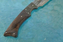 Damascus Khukri With Ironwood 13 Damascus Khukri With Ironwood -Optimal Knives Store 109382 6 x