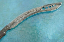 Damascus Khukri With Ironwood 14 Damascus Khukri With Ironwood -Optimal Knives Store 109382 7 x