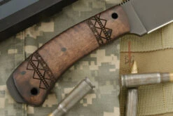 Woodsman With Maple, Tribal Markings 10 Woodsman With Maple, Tribal Markings -Optimal Knives Store 109393 5 x