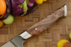 Forged Boning Knife With Bigleaf Maple Burl (6-1/4") - 52100 Carbon Steel -Optimal Knives Store 109422 4 x