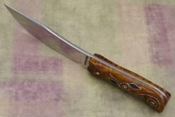 Curly Maple Cold Brook Skinner -Optimal Knives Store 83758 4 x
