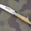 Laguiole Guilloché Picnic Knife With Corkscrew, Curly Birch