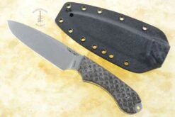 Guardian 5 - Carbon Fiber, Stonewash Blade, Sabre Grind - CPM-3V