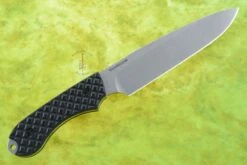 Guardian 6 - Black G10, Stonewash Blade, Sabre Grind - CPM-3V -Optimal Knives Store 93441 4 x