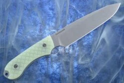 Guardian 6 - Ghost G10, Stonewash Blade, Sabre Grind - CPM-3V -Optimal Knives Store 93442 4 x